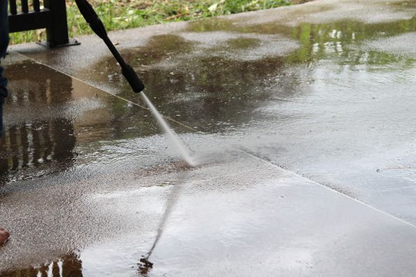 Concrete Deck Cleaning in Fernandina Beach