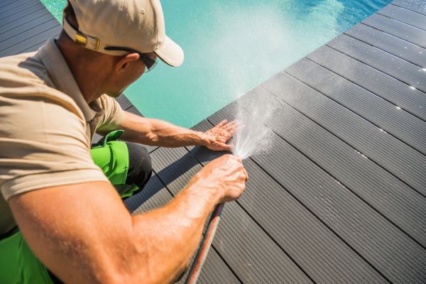 Pool Area Power Washing in Fernandina Beach
